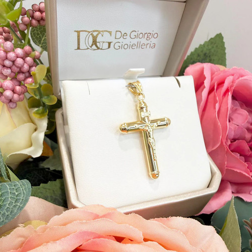 Ciondolo croce con cristo - con, da
