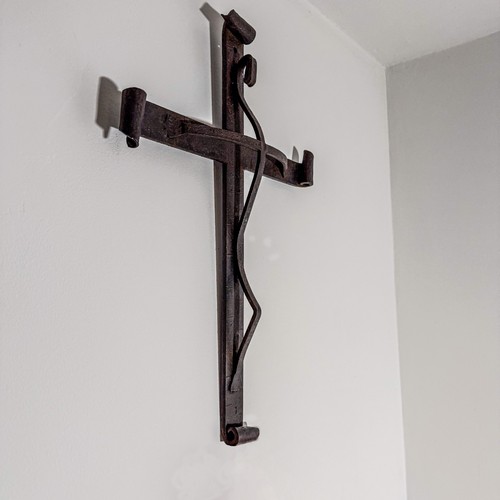 Antica croce ferro battuto - croce,