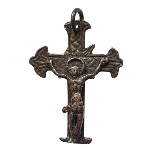 Antico crocifisso bronzo - *hh*,