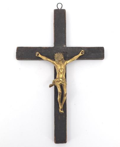 Antico crocifisso bronzo - antico,