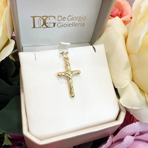 Ciondolo croce con cristo - ciondolo, da