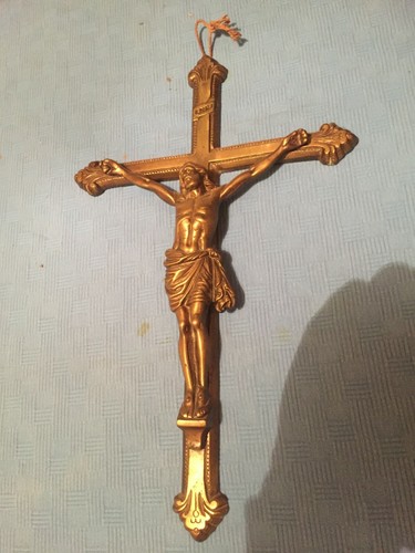 Antico crocifisso bronzo - crocifisso,