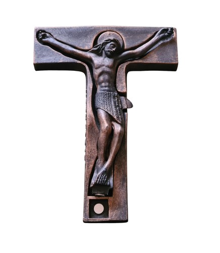 Statua croce piedi - statua,