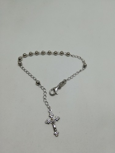 Bracciale rosario argento - bracciale, 925