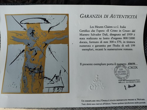 Salvador dalí cristo in - salvador, il