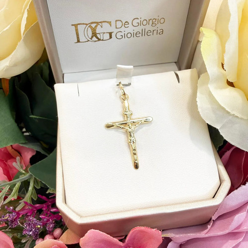 Ciondolo croce con cristo - ciondolo,