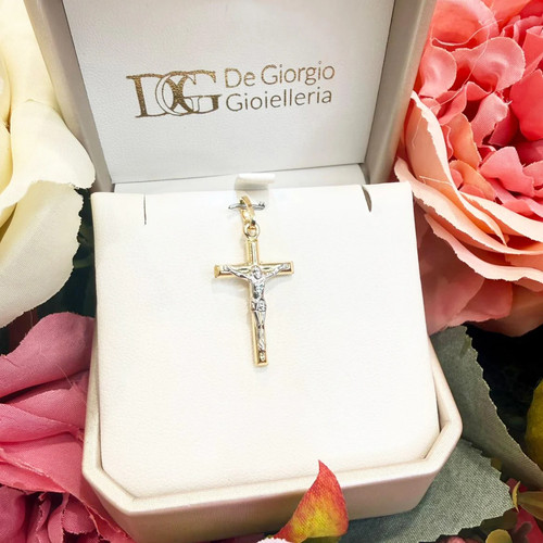 Ciondolo croce con cristo - ciondolo, da